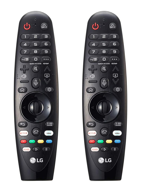 

LG MR20GA TV Magic Remote Control with Point, Click, Scroll, and Voice Control, 2 Pieces, Black