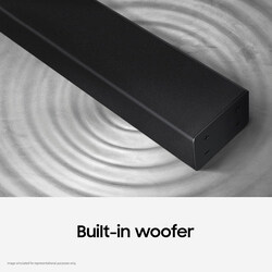 Samsung HW-T400/ZN 2.0 Channel Sound Bar with Built-in Subwoofer, UAE Version, Black