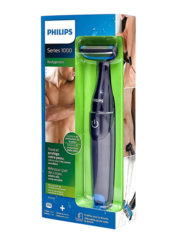 

Philips Bodygroom Series 1000 Body Groomer for Men, BG1024/16, International Version, Multicolour