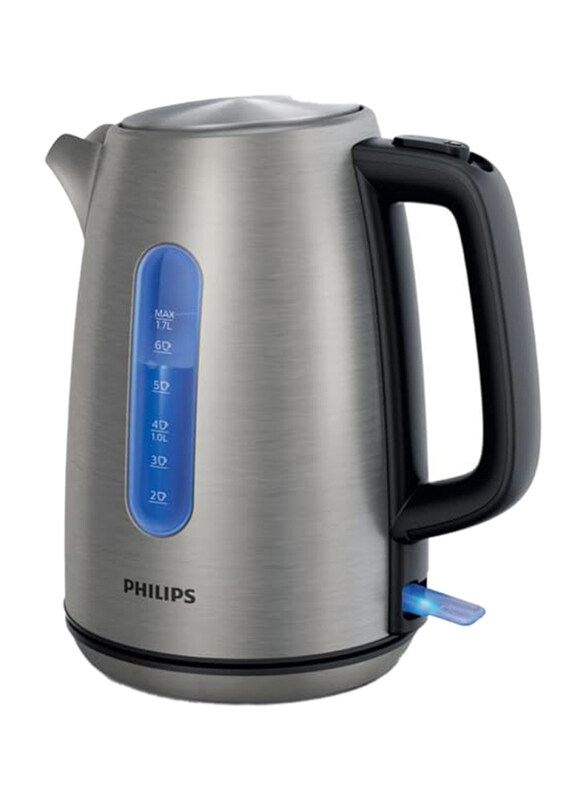 

Philips Viva Collection Kettle Water Level Indicator Cordless 360° Complete Stainless Steel Flat Heating Elements, Silver