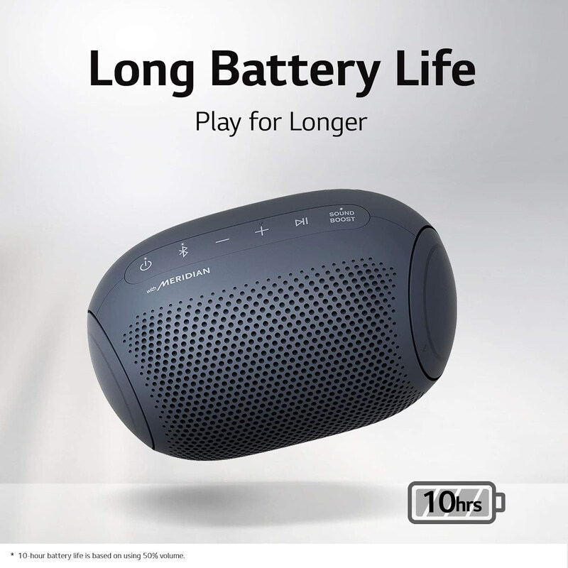 LG Xboom Go PL2 Jellybean Portable Wireless Bluetooth Speaker, Black