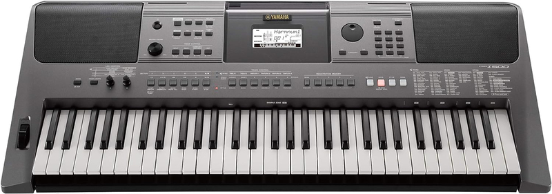 Yamaha PSR I500 Digital Indian Portable Keyboard Arranger Workstation with Power Adapter, 61 Keys, Black