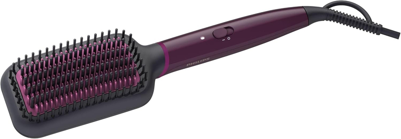 Philips 5000 Series Heated Straightening Brush, BHH730/03, Red