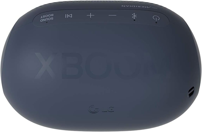 LG Xboom Go PL2 Potable Bluetooth Wireless Speaker with Meridian Technology, Dark Grey