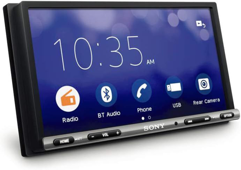 Sony XAV-3500 6.95” Touchscreen Bluetooth Media Receiver with Web Link 2.0 Cast, Black