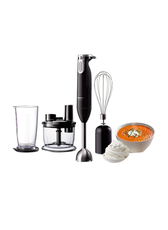 

Panasonic 4-in-1 Stainless Steel Hand Blender, 600W, MX-SS40, Black