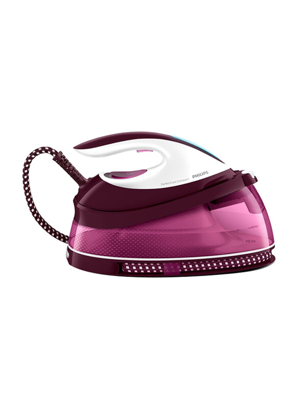 

Philips PerfectCare Compact Steam Generator Iron, 2400W, GC7842/46, Burgundy/White