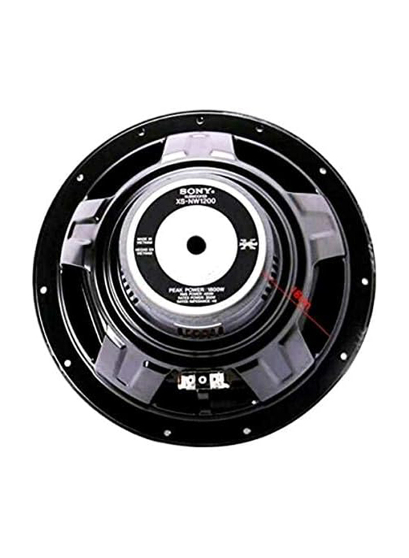 Sony Xplod XS-NW1200 1800 Watts 12" Single Coil Car Audio Sub-Woofer, Black