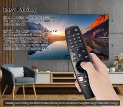 Daloben Voice Magic Remote Control for LG Smart TV, AKB75855501 MR20GA, Black