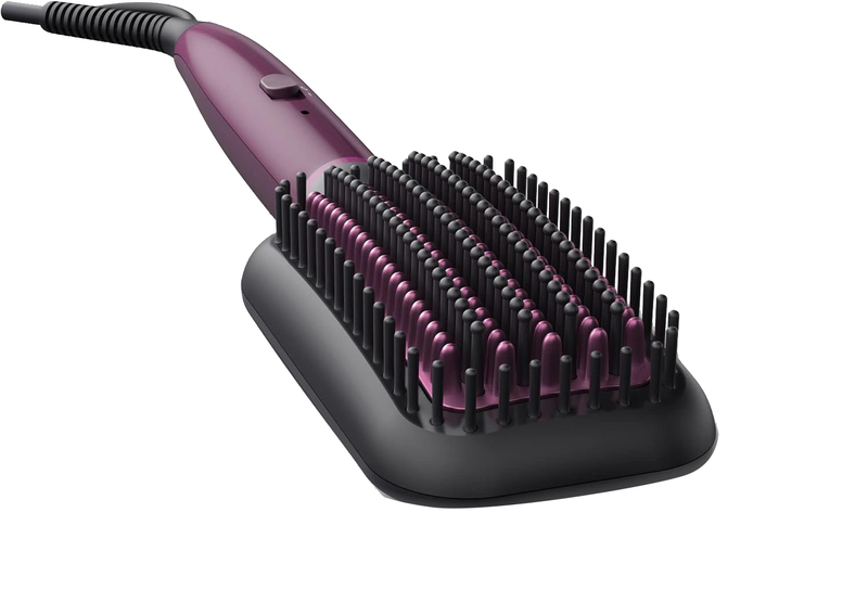 Philips 5000 Series Heated Straightening Brush, BHH730/03, Red