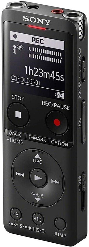 

Sony MP3/LPCM Digital Voice Recorder (Dictaphone) with Built-in USB OLED Screen, Icd-UX570, Black