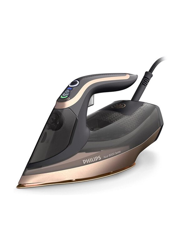 

Philips Azur 8000 Series Steam Iron, 3000W, DST8041/86, Black/Gold