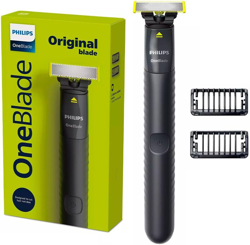 

Philips OneBlade Trimmer and Scraper Shaver with 2 Combs, QP1424/10, Lime Green/Black