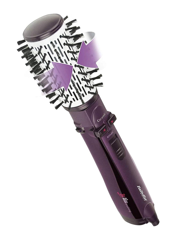 Babyliss Beliss Brushing Rotating Brush with 4 Attachments, 1000W, 2736SDE, Purple