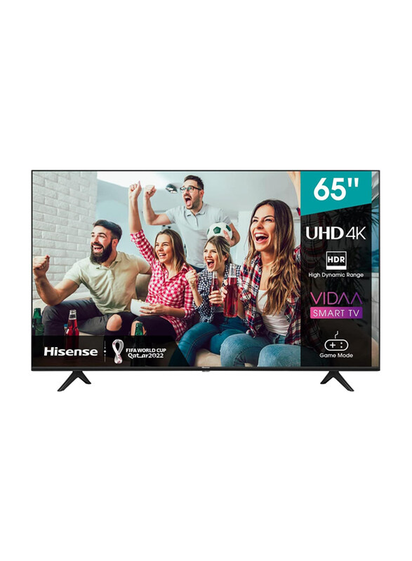 

Hisense 65-Inch 2021 Flat Ultra HD Smart LED TV with HDR 10/HLG Wifi (2.4GHZ) Bluetooth 5.0 DLNA HDCP Version H.265 Decoder, 65A6GE, Black