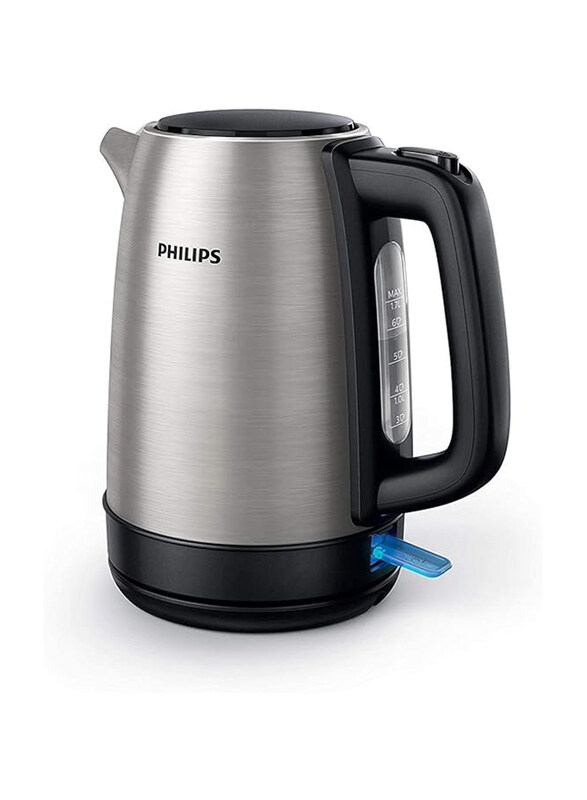 

Philips Daily Collection Kettle Stainless Steel Spring Lid Light Indicator, 1.7 Liter, HD9350/90, Silver