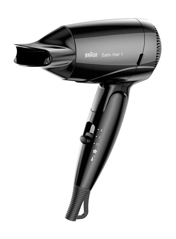 

Braun Satin Hair 1 Style and Go Dryer, 1200W, HD130, Black