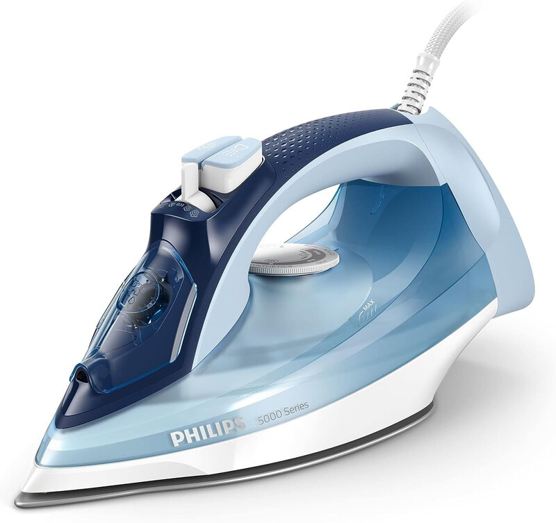 

Philips 5000 Series Steam Iron, 2400W, DST5020/26, White/Blue