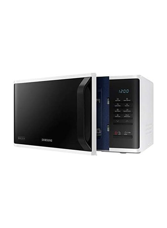 Samsung 23L Solo Microwave with Quick Defrost, 1150W, MS23K3513AW, White