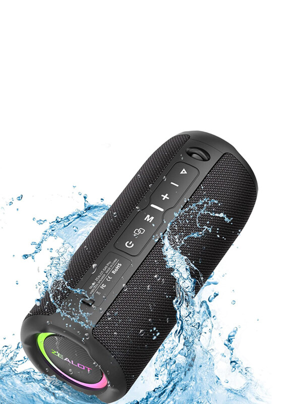 

Zealot Portable Bluetooth Speaker, Black