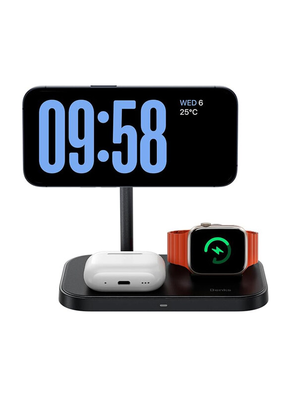 

Benks W16 Infinity 3-in-1 Wireless Charger Stand, Black