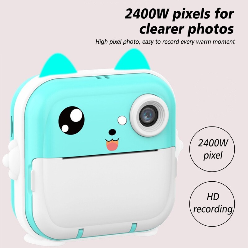 Kids Instant Print Camera 48MP - 1080P HD Video Camera,Phone Sync,Easy-to-Use for Kids,Digital Print Camera, Children's Camera , Gift for Kids ,Photoprint Camera , Portable Camera , Toys , Kids Toy