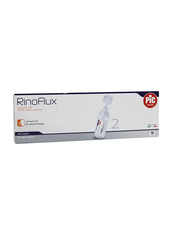 

Pic Rinoflux Saline Solution, 10 Pieces, 2ml