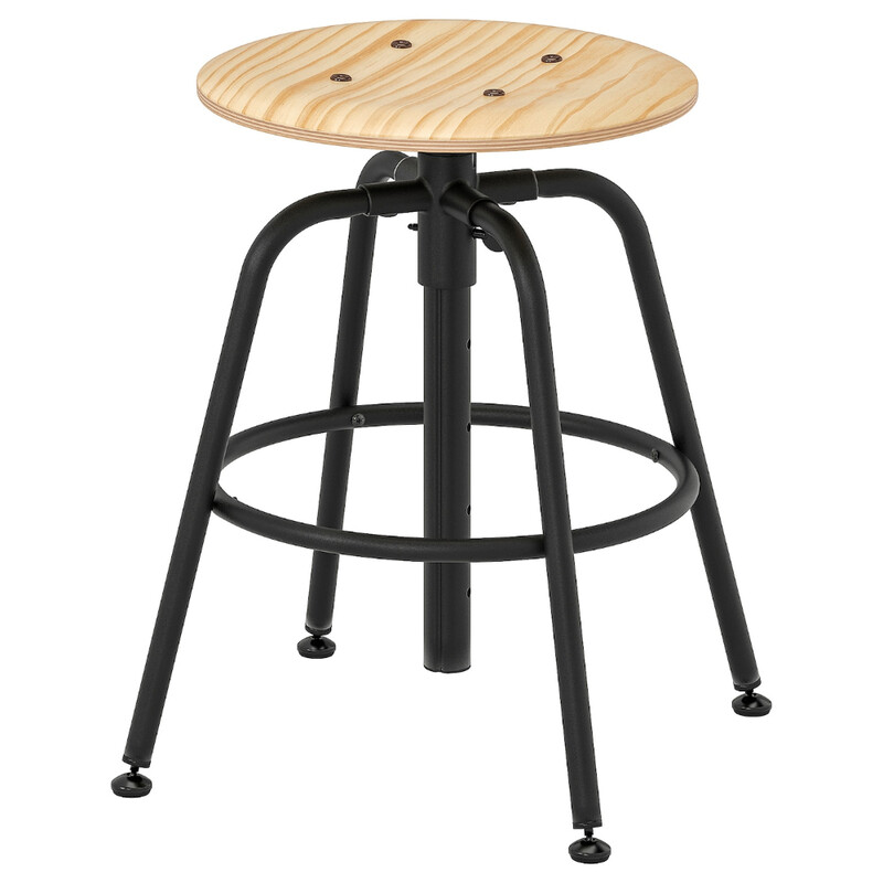 

Generic Stool, pine/black