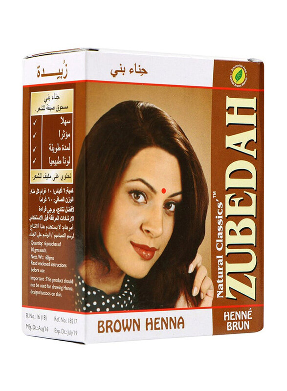 

Generic Zubedah Natural Classics Premium Henna Box Set, 10 x 60gm, Brown