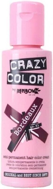 

Generic Crazy Color Renbow Semi Permanent Hair Dye Color Cream, Ivory, 2 x 100ml