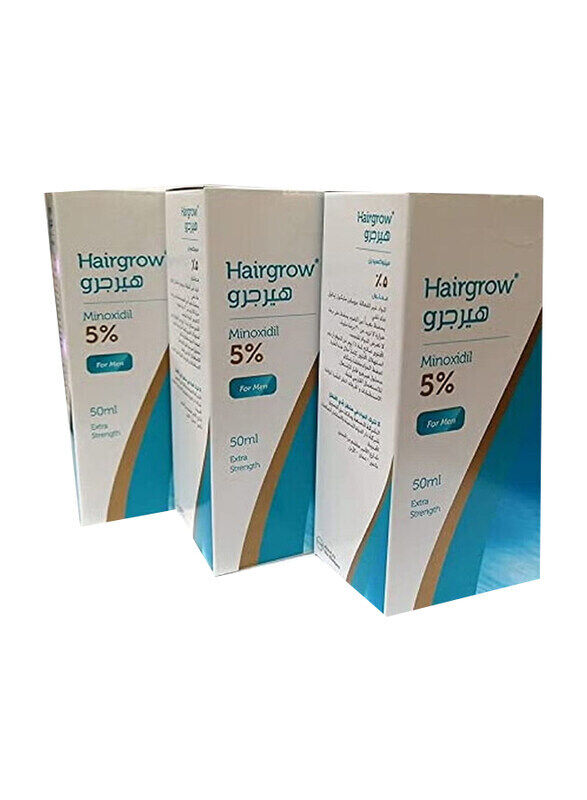

Drug Medicine Hairgrow Minoxidil 5%, 3 x 50ml
