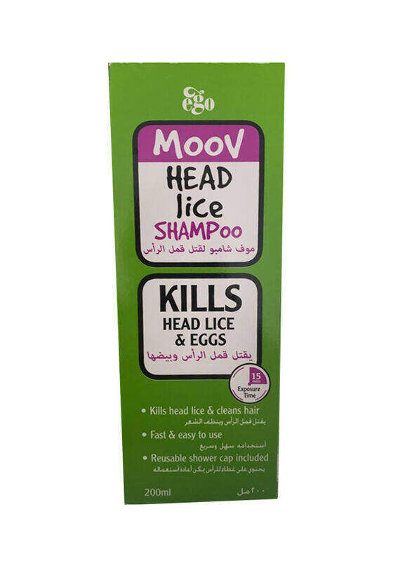 

Ego Qv Moov Head Lice Shampoo for All Hair Types, 200ml