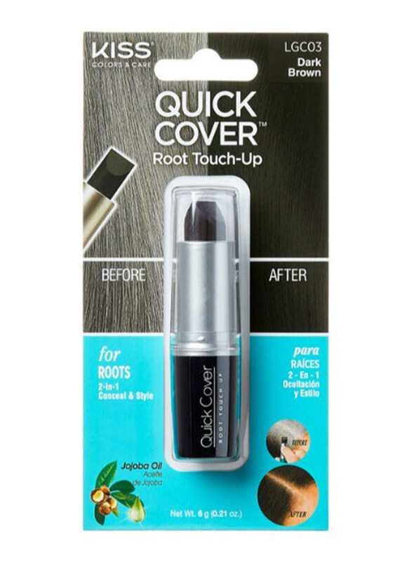 

Generic Kiss Quick Cover Blend Away Gray Hair Touch Up, 6g, Dark Brown