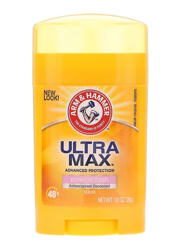 

Arm & Hammer Ultramax Solid Powder Fresh Antiperspirant Deodorant, 28gm