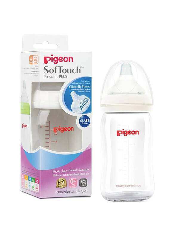 

Pigeon Soft Touch Peristaltic Plus Feeding Bottle, 160ml, Assorted Colour