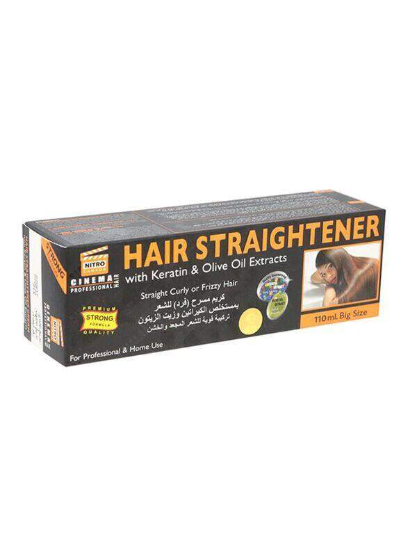 

Nitro Canada Hair Straightener with Keratin and Olive Oil Extracts for All Hair Types, 110ml