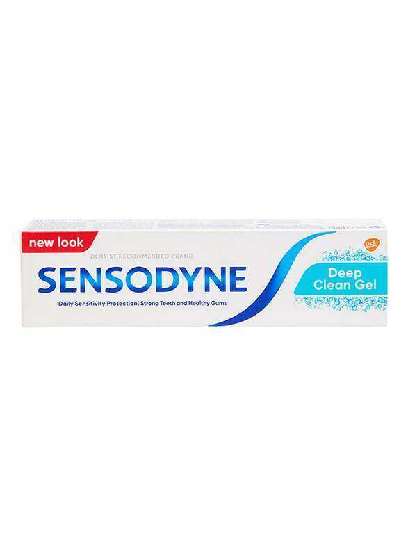 

Sensodyne Deep Clean Gel Toothpaste for Sensitive Teeth with Foam Boost Technology, 75ml