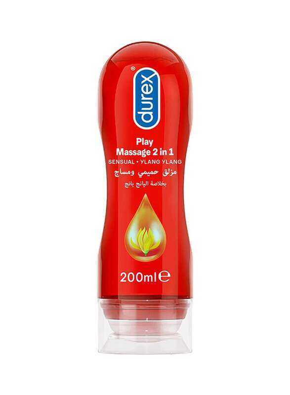 

Durex Play Massage 2-in-1 Sensual Ylang Ylang Lubricant, Red, 200ml