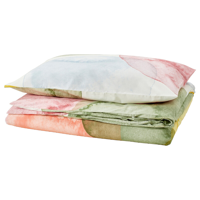 

PILTANDVINGE Duvet cover and pillowcase, multicolour, 150x200/50x80 cm