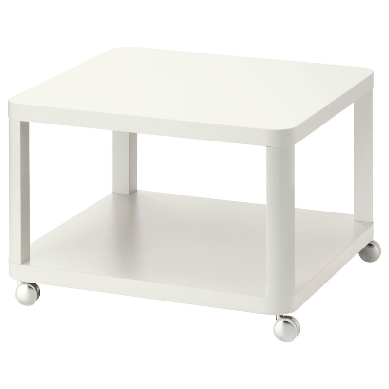 

Generic Side table on castors, white, 64x64 cm