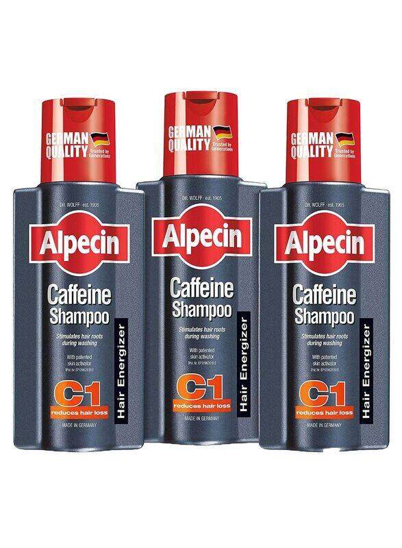 

Alpecin Caffeine Hair Energizer Shampoo for All Hair Types, 3 x 250ml