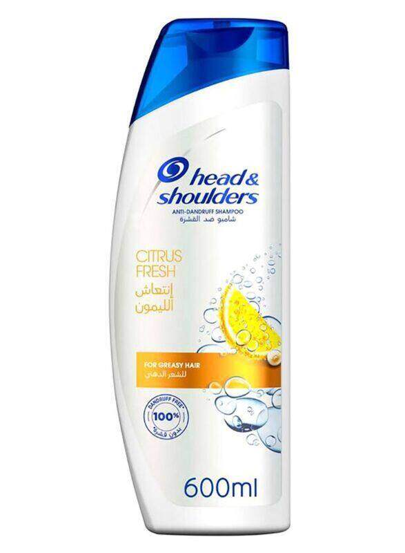 

Head & Shoulders Citrus Fresh Anti-Dandruff Shampoo for Oily Hair, 600ml