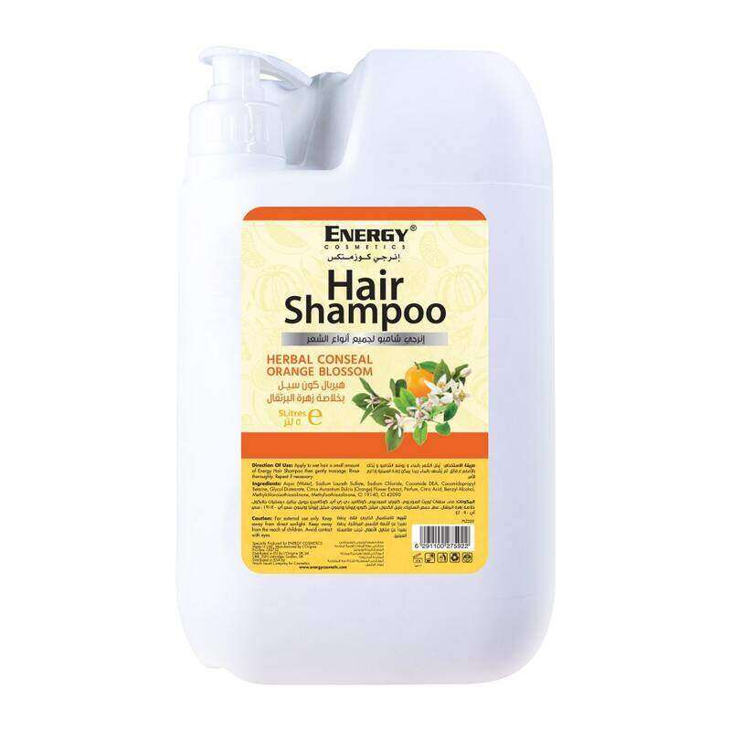 

Energy Cosmetics Hair Shampoo Herbal Conseal Orange Blossom 5 L