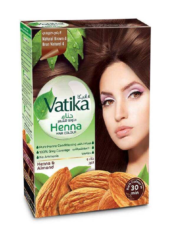 

Generic Dabur Henna Hair Colour 100% Grey Coverage No Ammonia, 60g, Brown