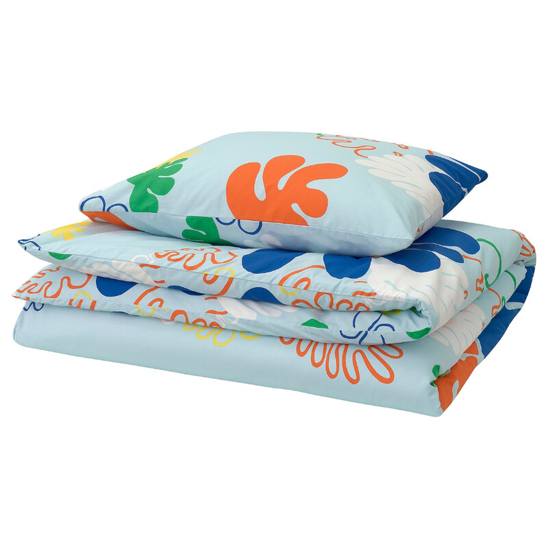 

SYRABLADMAL Duvet cover and pillowcase, 150x200/50x80 cm