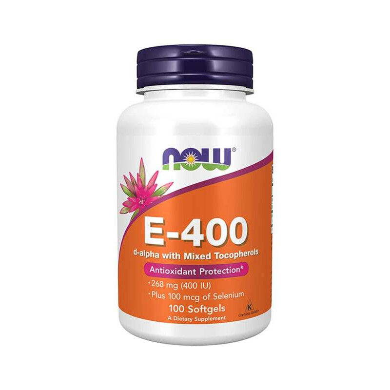 

Generic Now Foods Vitamin E-400 D-Alpha with Mixed Tocopherols Antioxidant Protection Dietary Supplement, 268mg, 100 Softgels