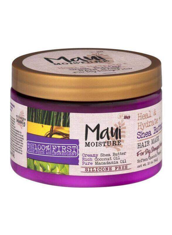 

Maui Moisture Heal and Hydrate Shea Butter Hair Mask for All Hair Types, 12oz