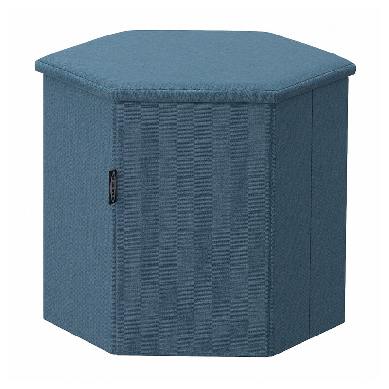 

Generic Pouffe with storage, Knisa medium blue