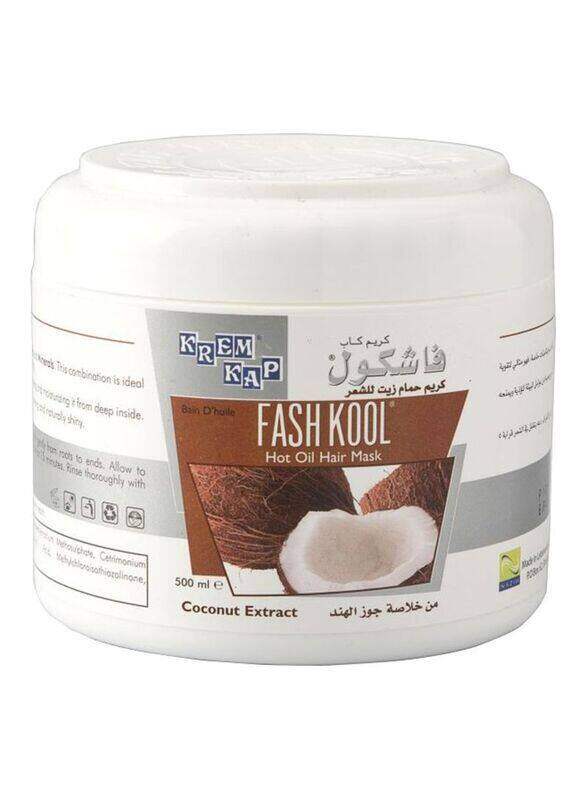 

Fashkool Coconut Extract Hot Oil Hair Mask for All Hair Types, 500ml