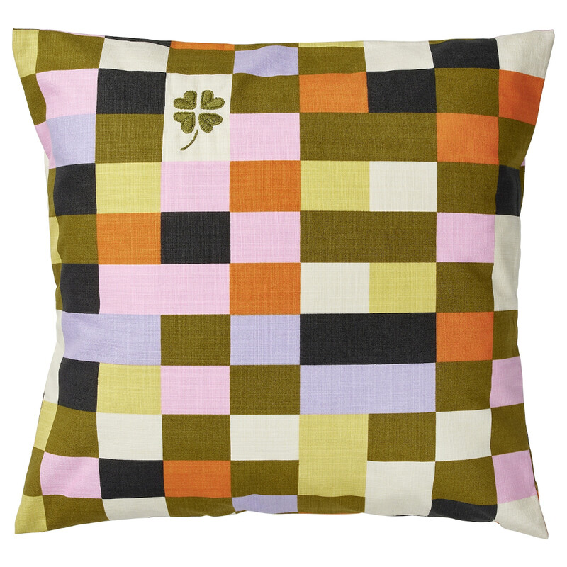 

BLAVINGAD Cushion cover, check pattern multicolour, 50x50 cm